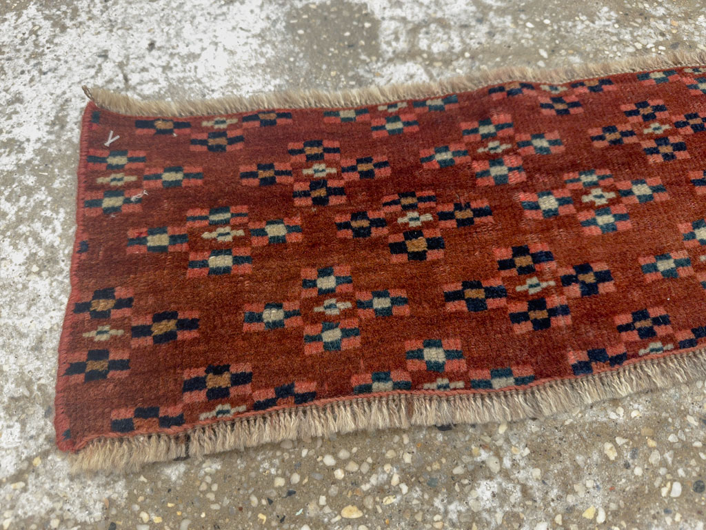 Vintage Turkestan Yamoud Tribal Rug, No.26718 - Gsblank