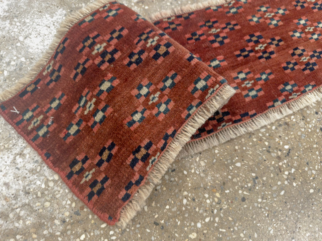 Vintage Turkestan Yamoud Tribal Rug, No.26718 - Gsblank
