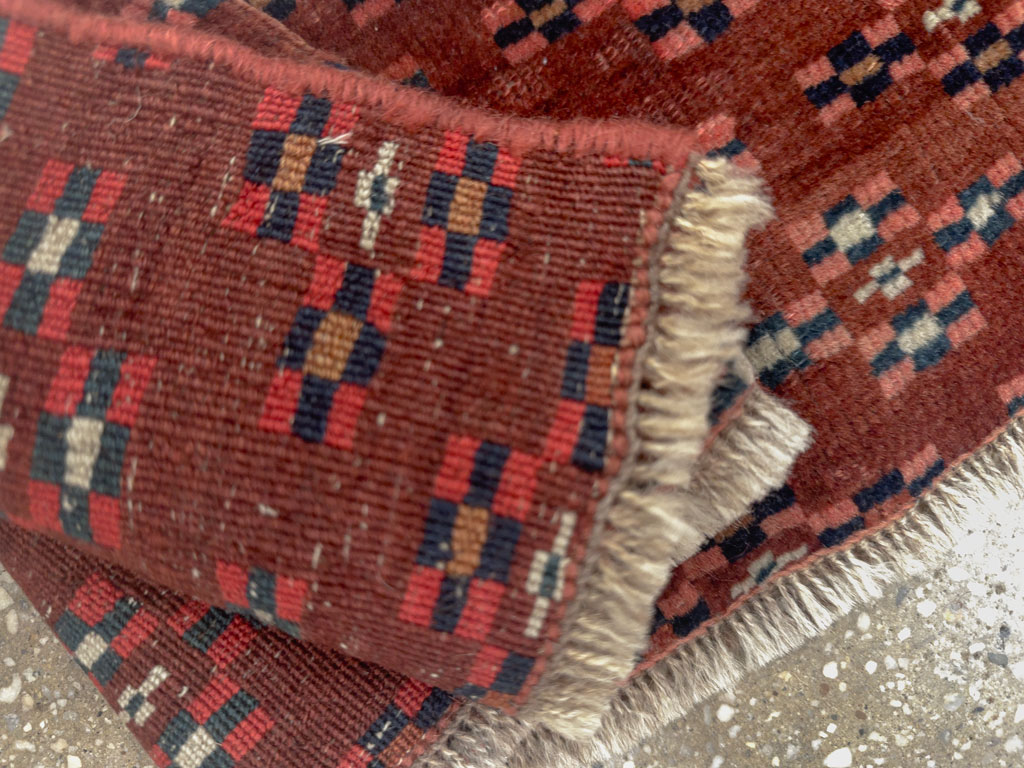Vintage Turkestan Yamoud Tribal Rug, No.26718 - Gsblank