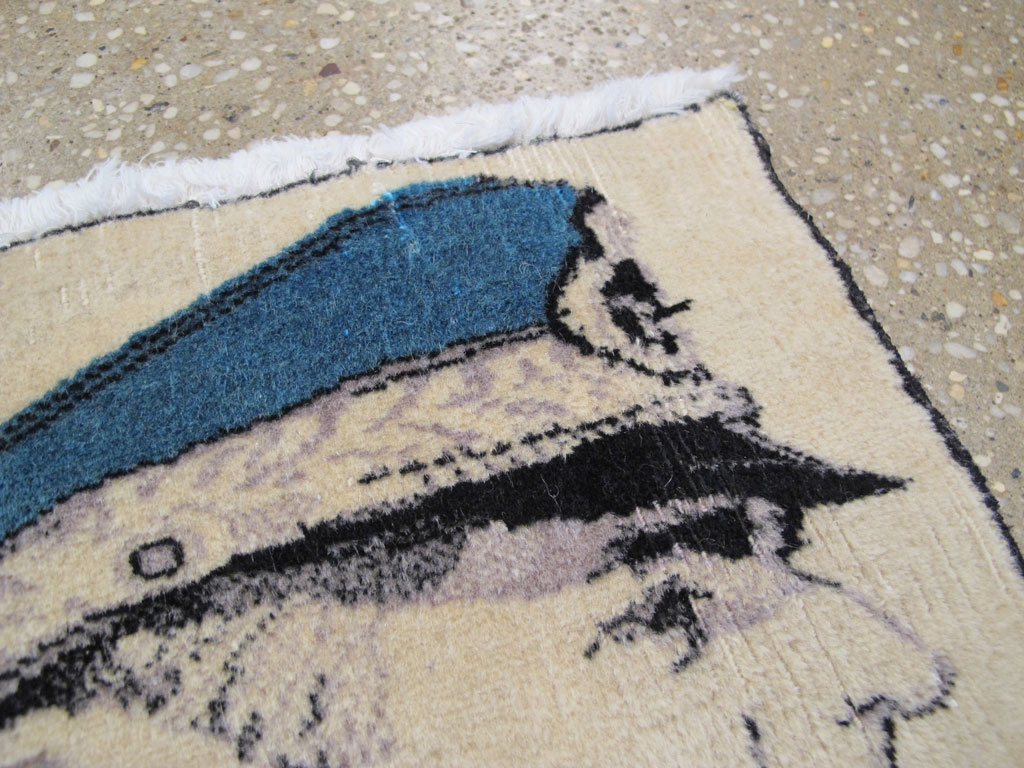 Persian Tabriz Pictorial Rug, No.26721 - Gsblank