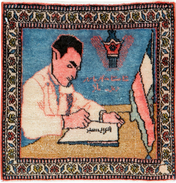 Antique Persian Tabriz Pictorial Rug (Pair: 1 of 2), No.26722 - Gsblank