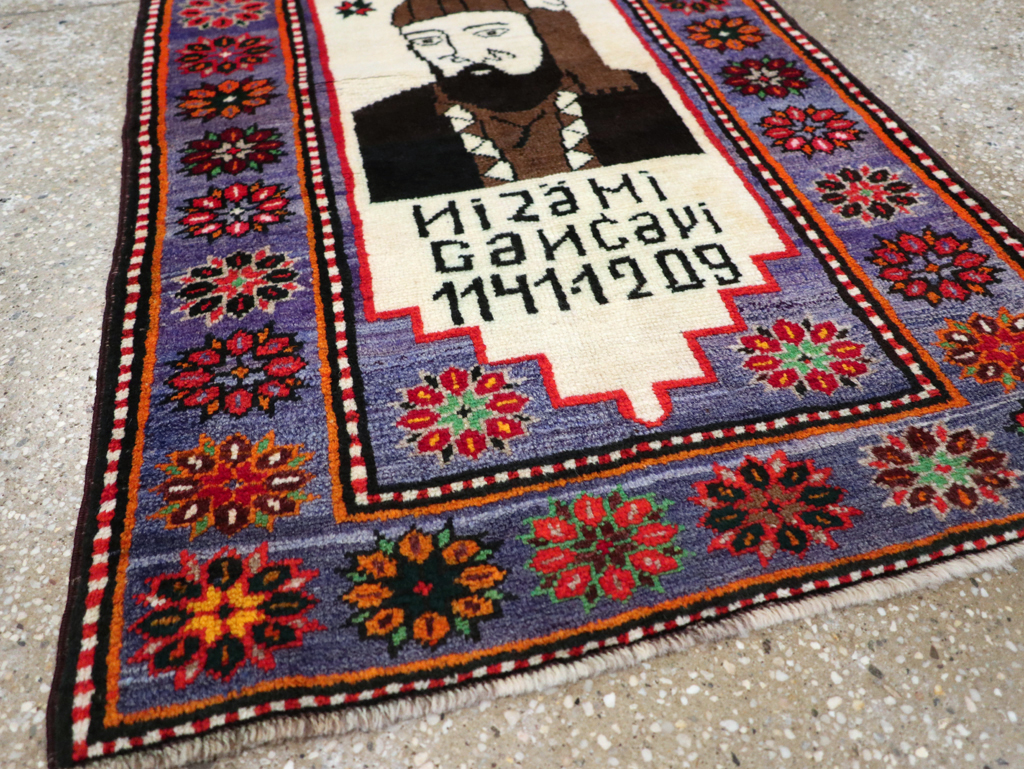 Vintage Persian Baluch Pictorial Rug, No.26725 - Gsblank