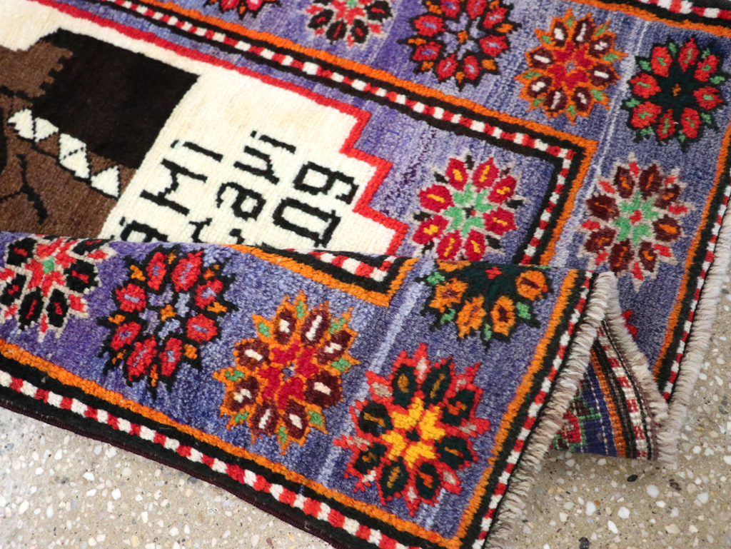 Vintage Persian Baluch Pictorial Rug, No.26725 - Gsblank