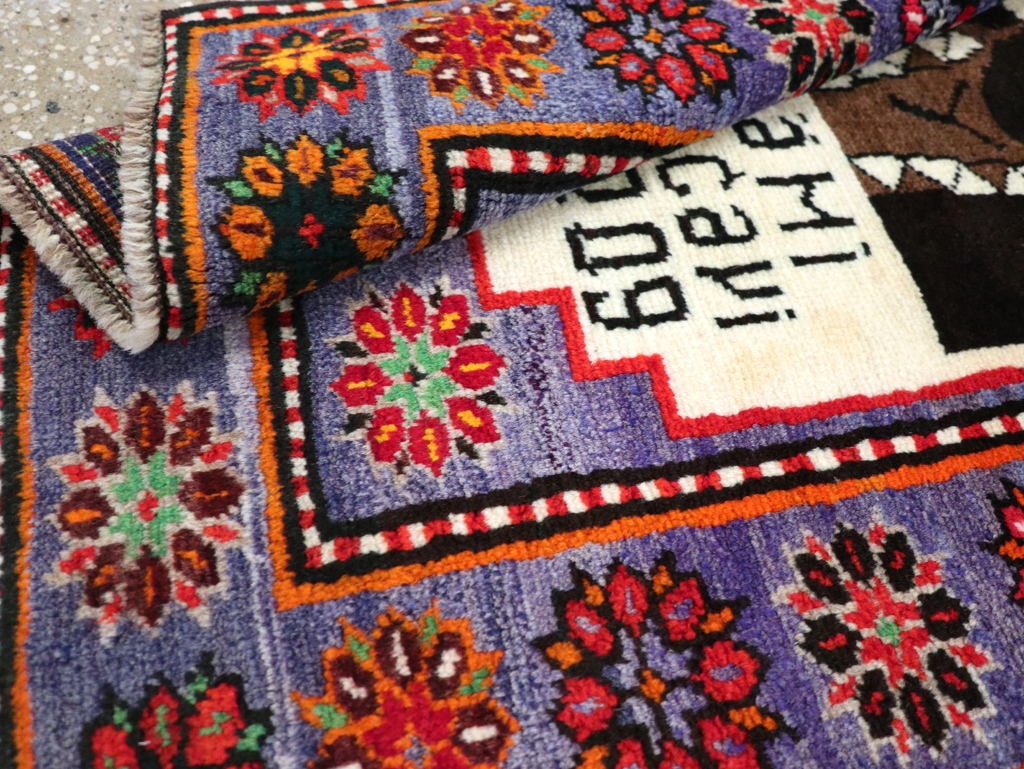 Vintage Persian Baluch Pictorial Rug, No.26725 - Gsblank