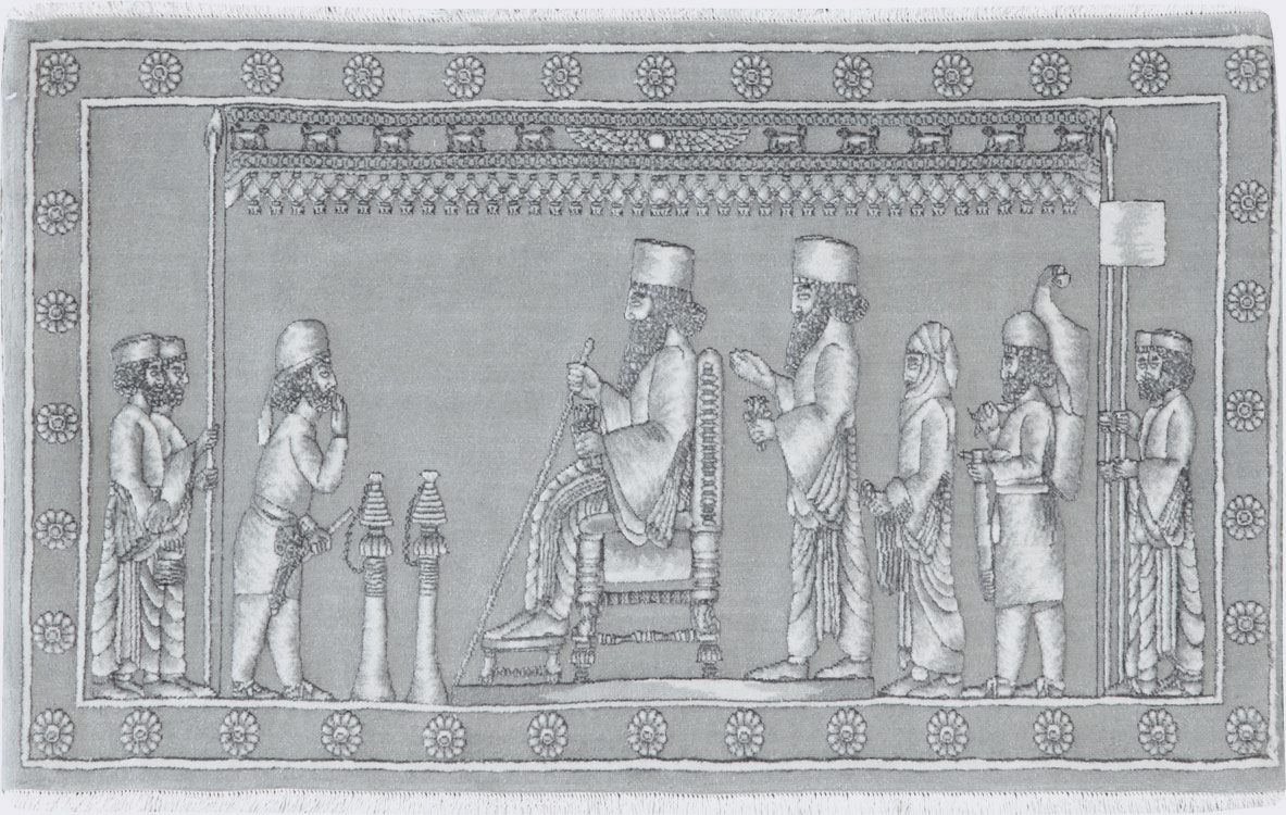 Persian Tabriz Pictorial Rug, No.26727 - Gsblank