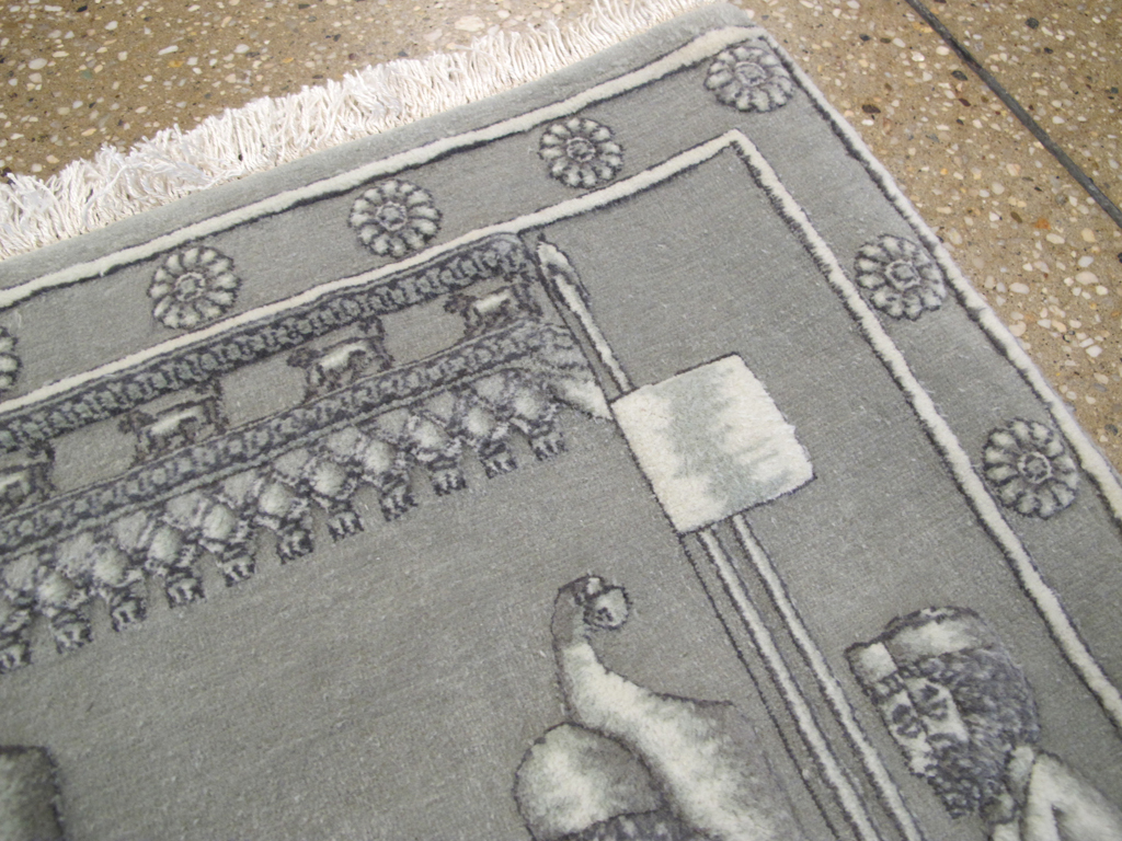 Persian Tabriz Pictorial Rug, No.26727 - Gsblank