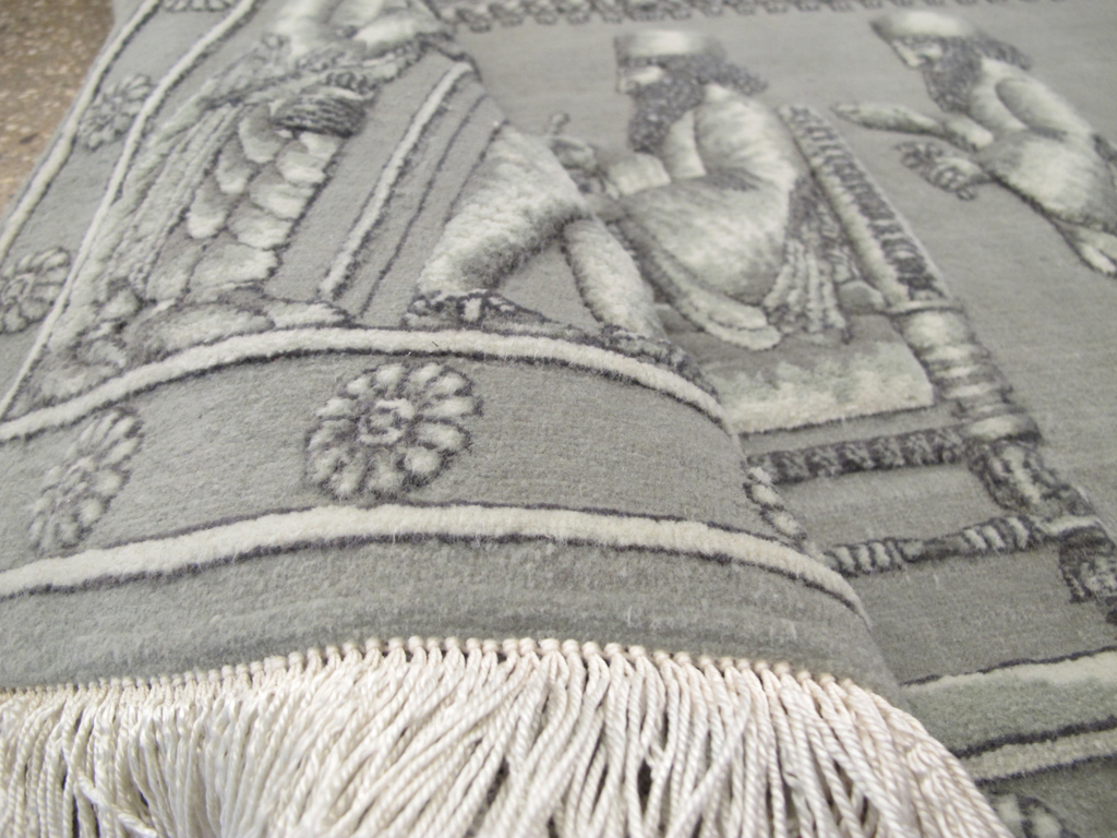 Persian Tabriz Pictorial Rug, No.26727 - Gsblank