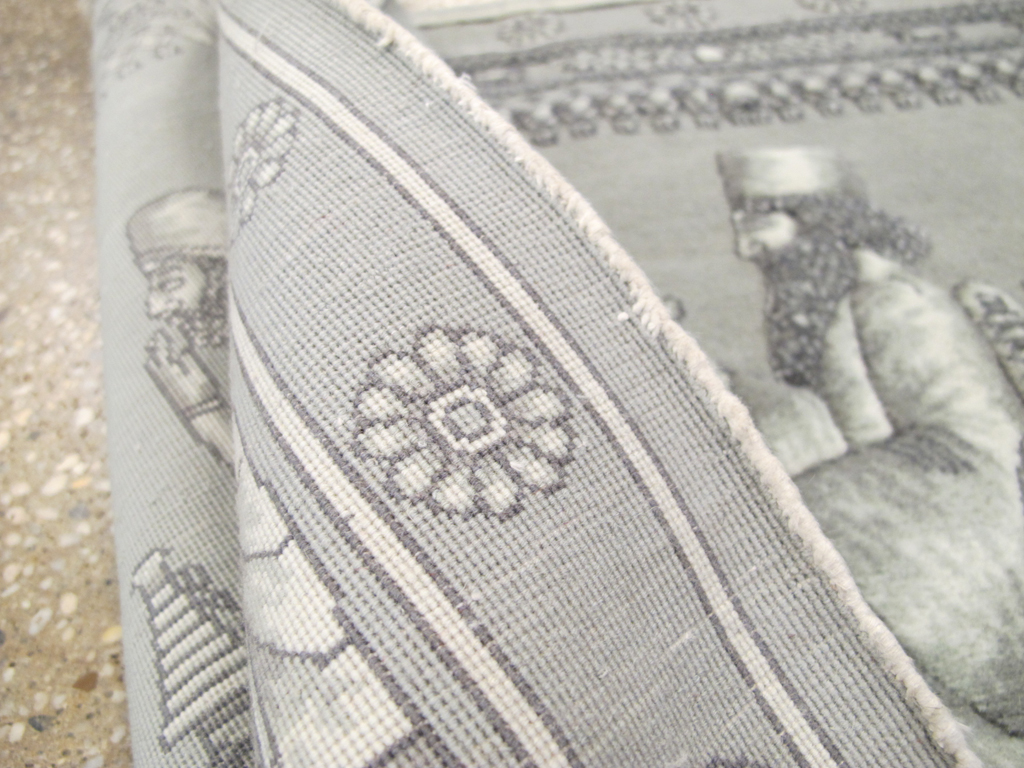 Persian Tabriz Pictorial Rug, No.26727 - Gsblank