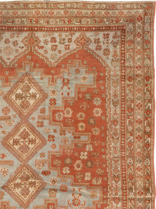 Antique Persian Afshar Accent Rug, No.26729 - Gsblank