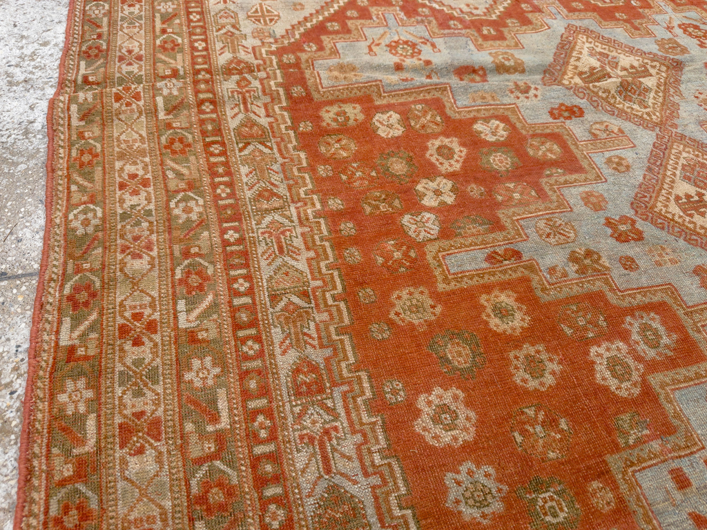 Antique Persian Afshar Accent Rug, No.26729 - Gsblank