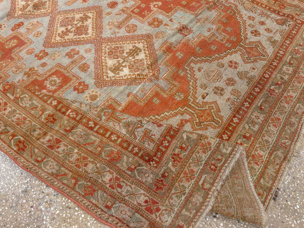 Antique Persian Afshar Accent Rug, No.26729 - Gsblank