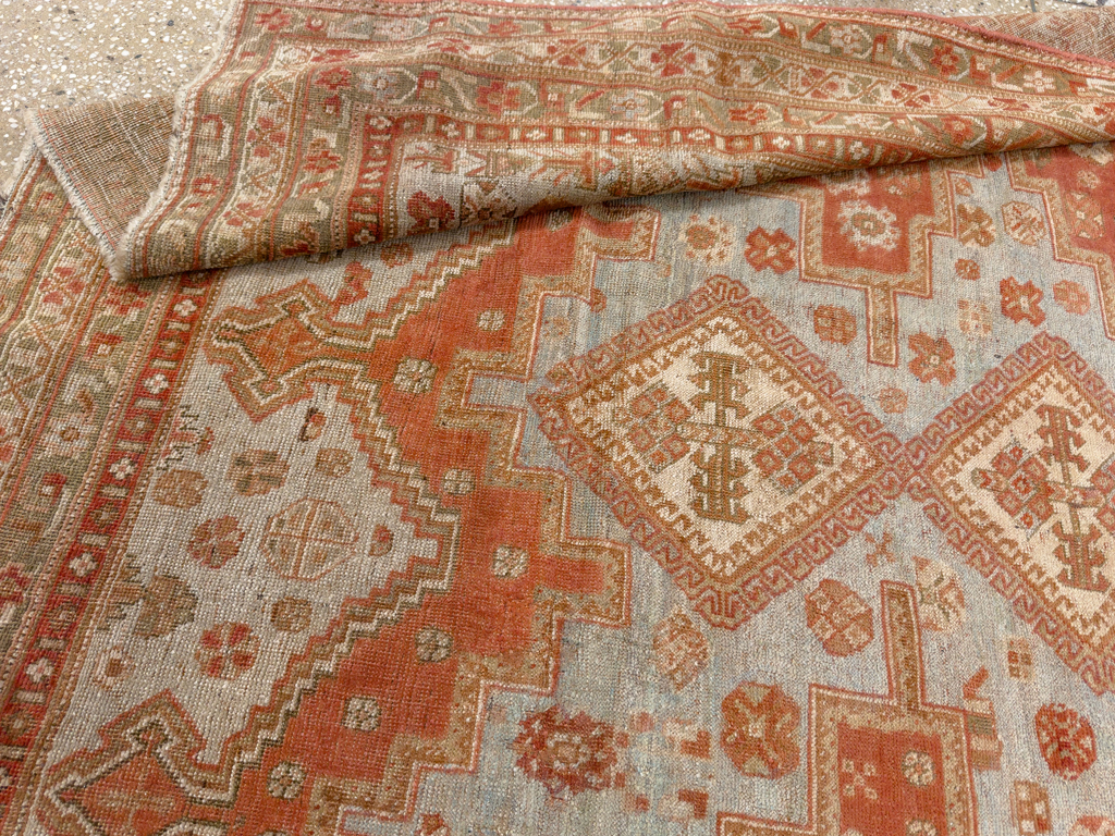 Antique Persian Afshar Accent Rug, No.26729 - Gsblank