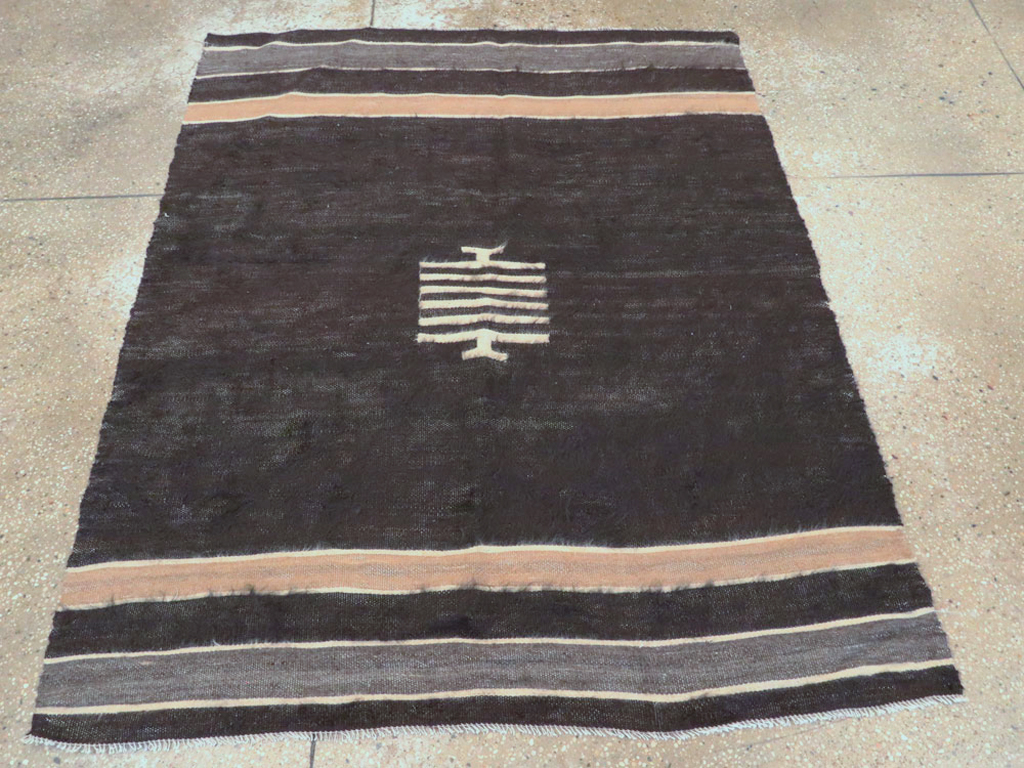 Vintage Turkish Mohair Accent Rug, No.26734 - Gsblank