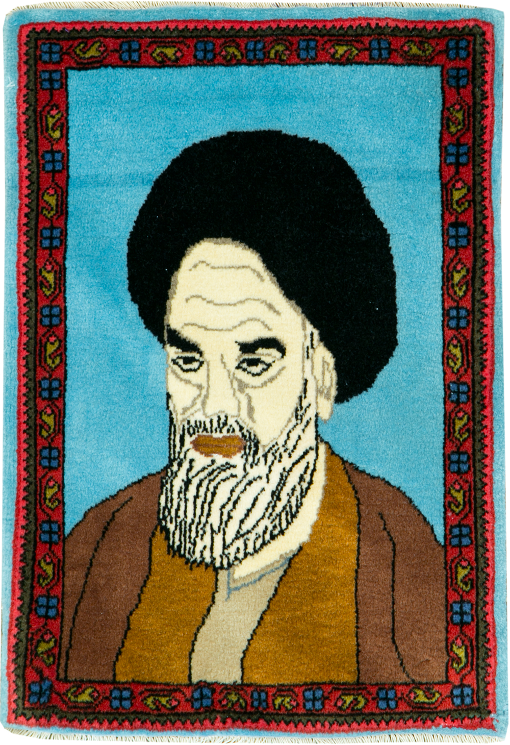 Vintage Persian Mahal Pictorial Rug, No.26744 - Gsblank