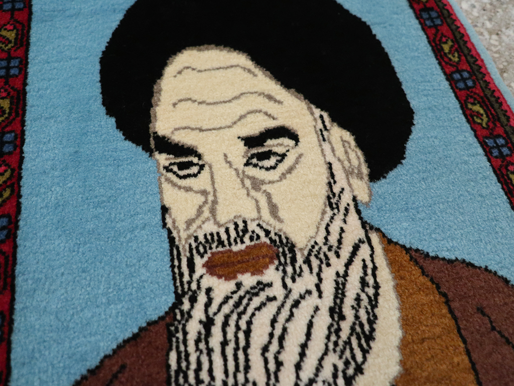 Vintage Persian Mahal Pictorial Rug, No.26744 - Gsblank