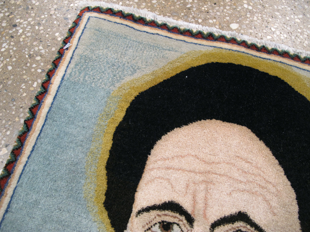 Vintage Persian Tabriz Pictorial Rug, No.26745 - Gsblank