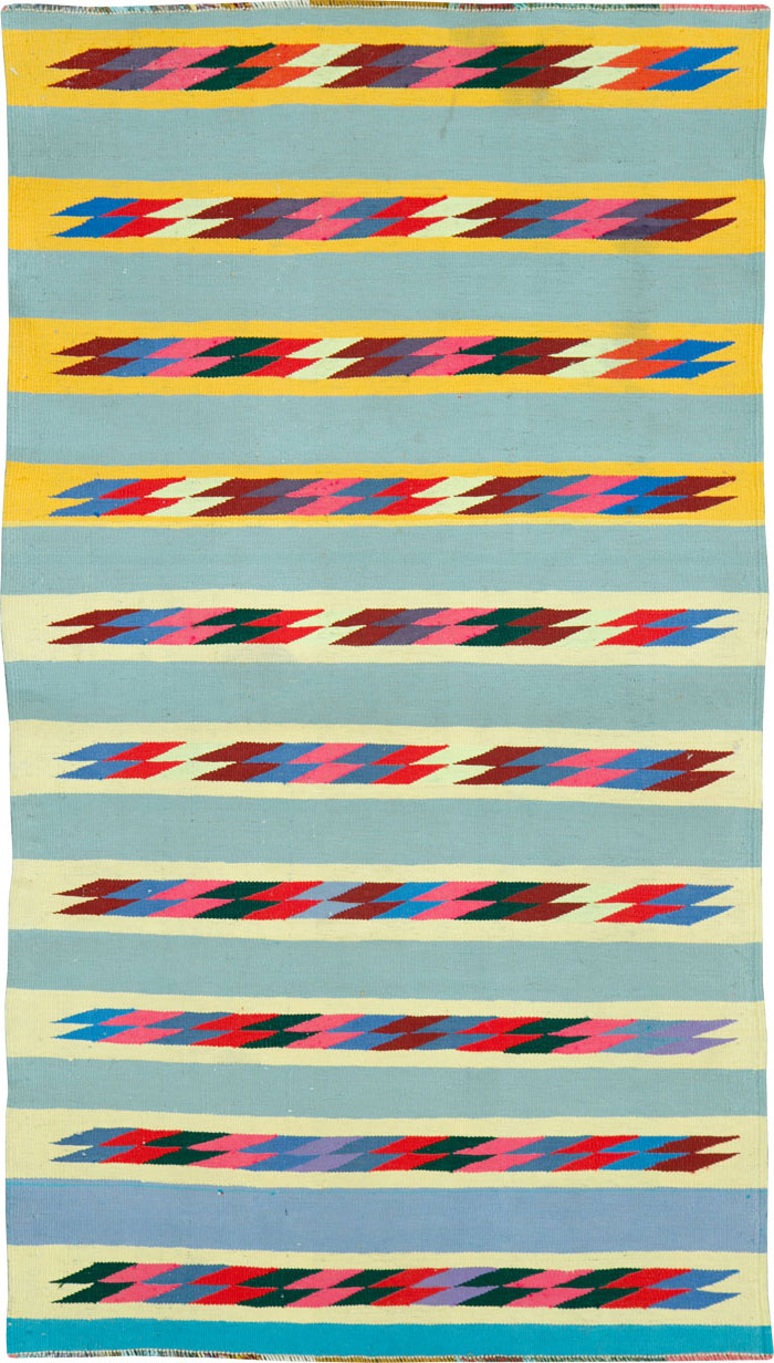 Modern Persian Cotton Kilim, No.26749 - Gsblank