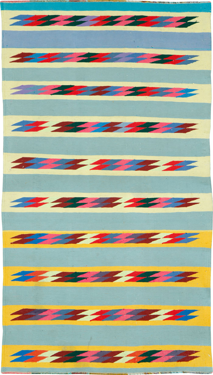 Modern Persian Cotton Kilim, No.26749 - Gsblank