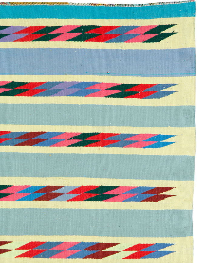 Modern Persian Cotton Kilim, No.26749 - Gsblank