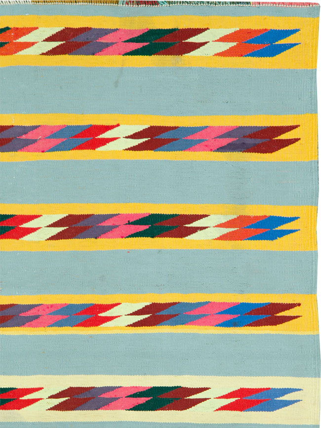 Modern Persian Cotton Kilim, No.26749 - Gsblank