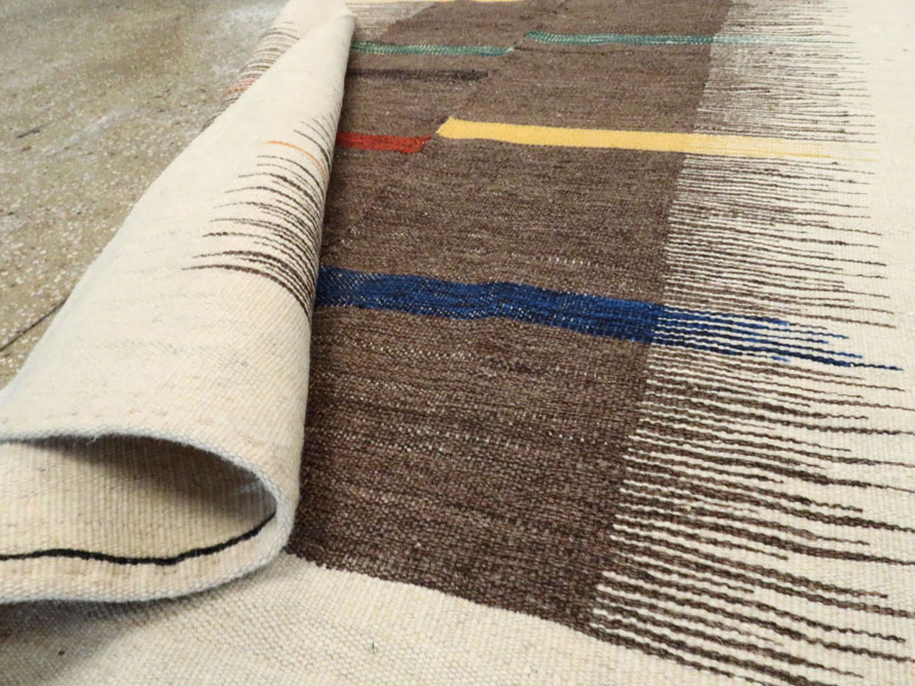 Modern Persian Flatweave, No.26753 - Gsblank