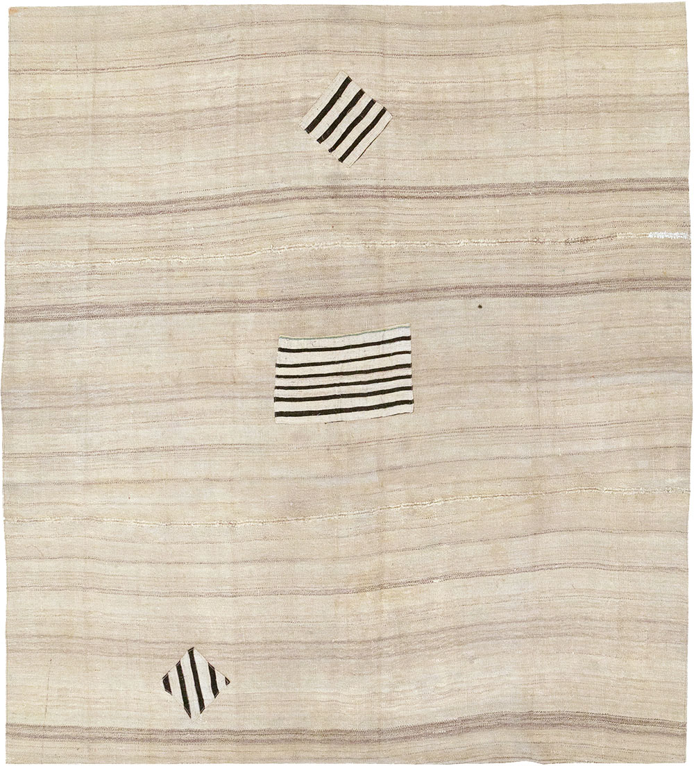 Vintage Persian Flatweave Kilim Accent Rug, No.26757 - Gsblank
