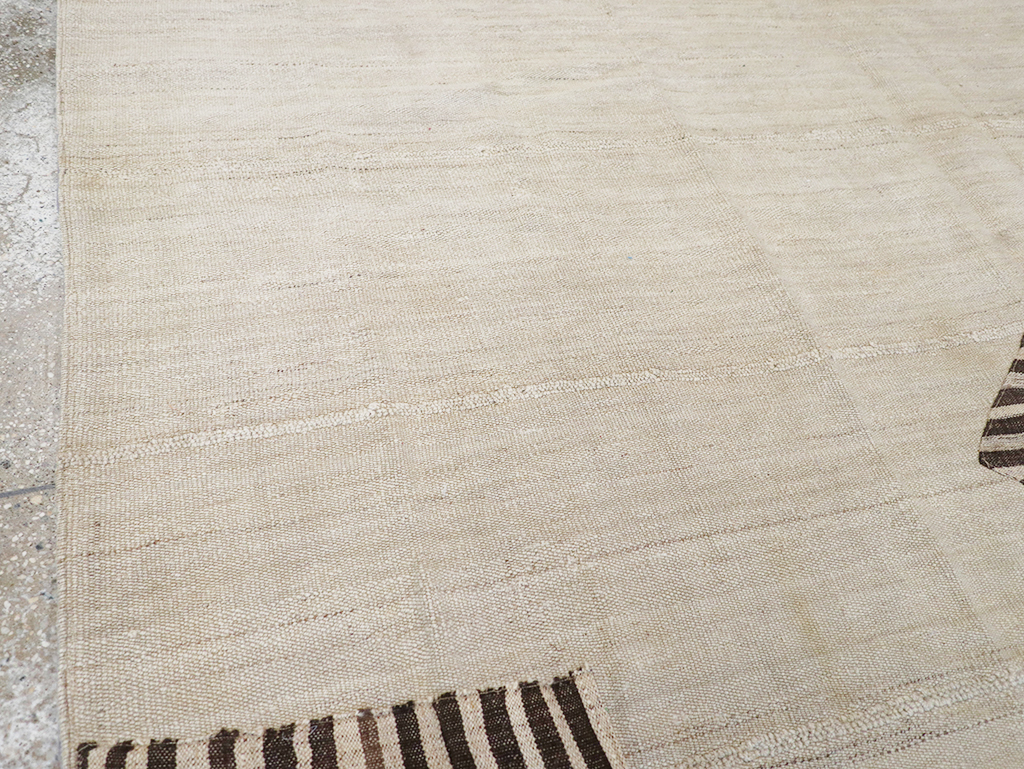 Vintage Persian Flatweave Kilim Accent Carpet, No.26758 - Gsblank