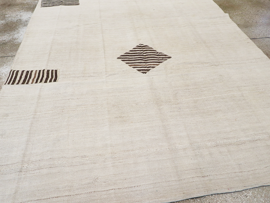 Vintage Persian Flatweave Kilim Accent Carpet, No.26758 - Gsblank