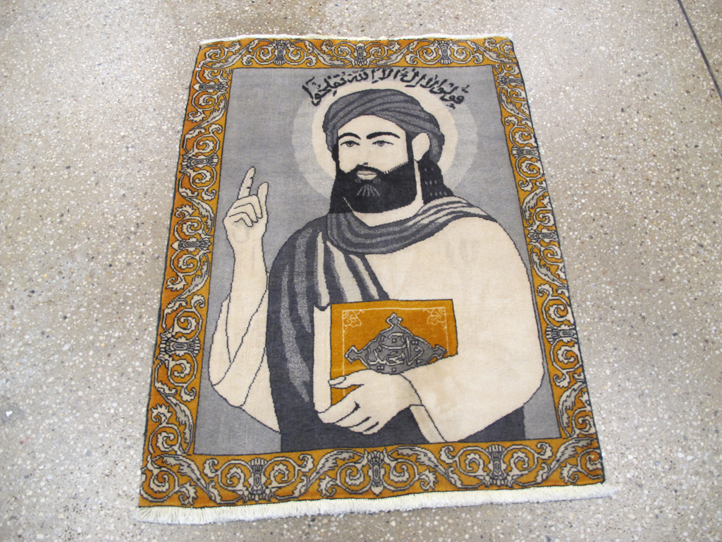 Persian Pictorial Tabriz Rug, No.26763 - Gsblank