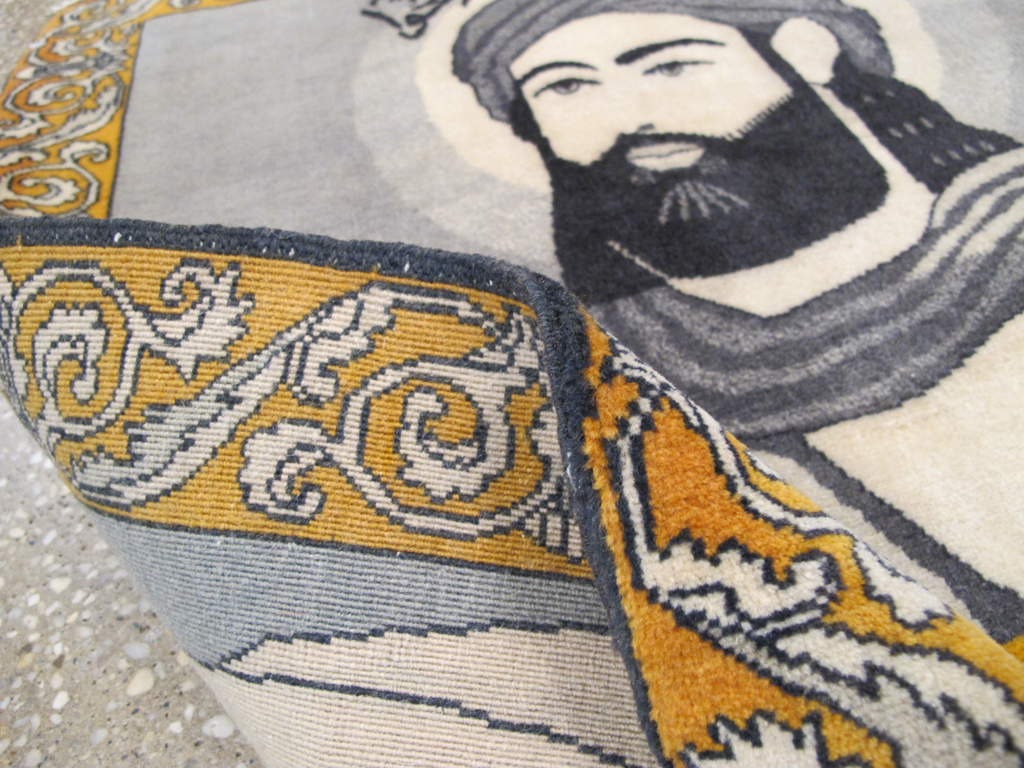 Persian Pictorial Tabriz Rug, No.26763 - Gsblank