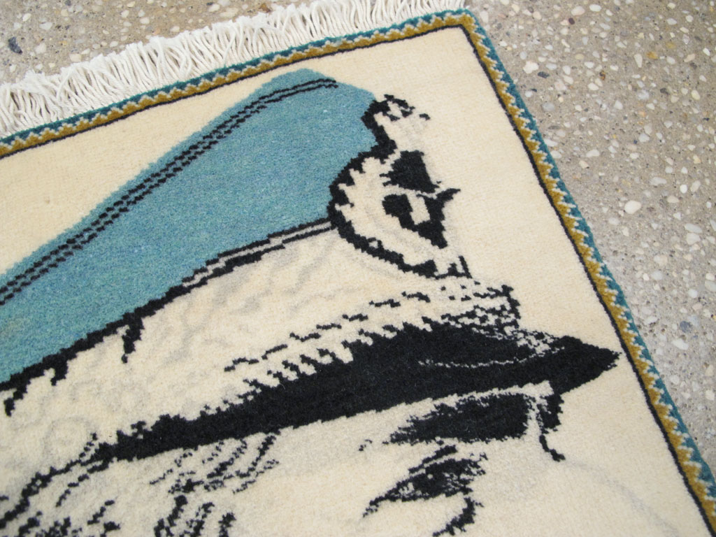 Persian Tabriz Pictorial Rug, No.26764 - Gsblank