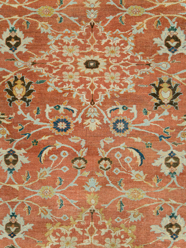 Antique Persian Mahal Large Square Carpet, No.26769 - Gsblank