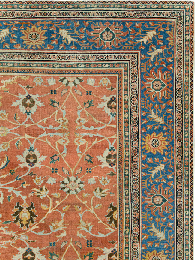 Antique Persian Mahal Large Square Carpet, No.26769 - Gsblank
