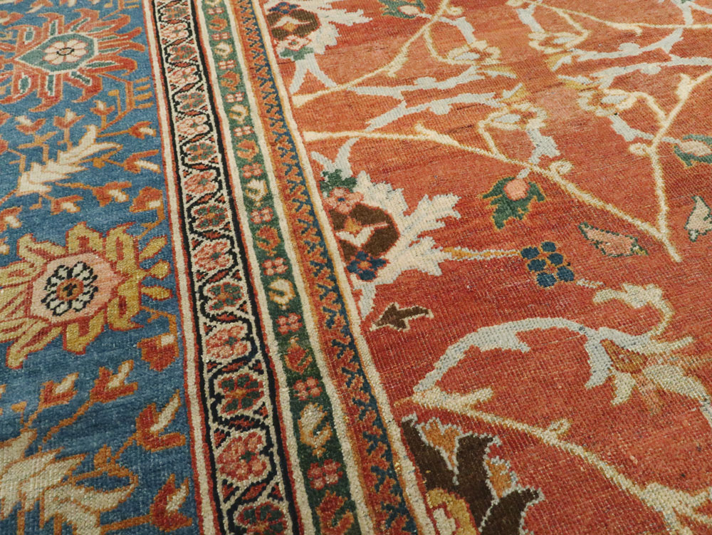 Antique Persian Mahal Large Square Carpet, No.26769 - Gsblank