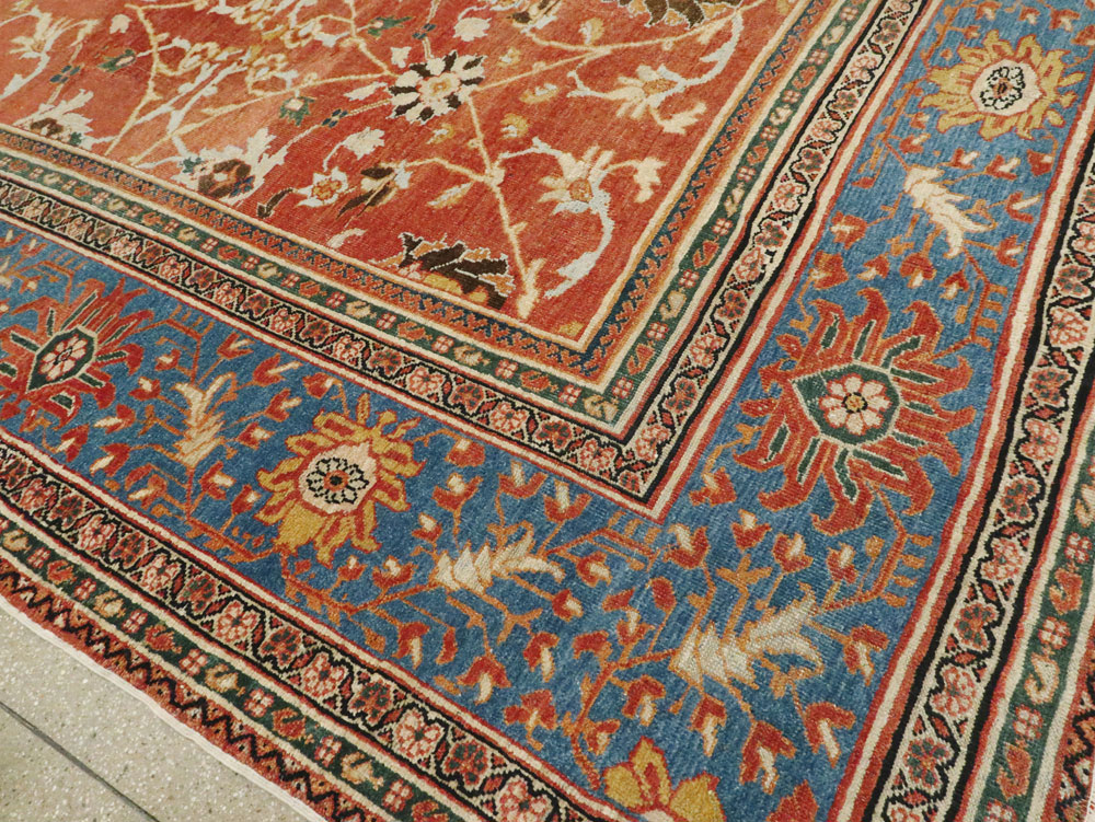 Antique Persian Mahal Large Square Carpet, No.26769 - Gsblank