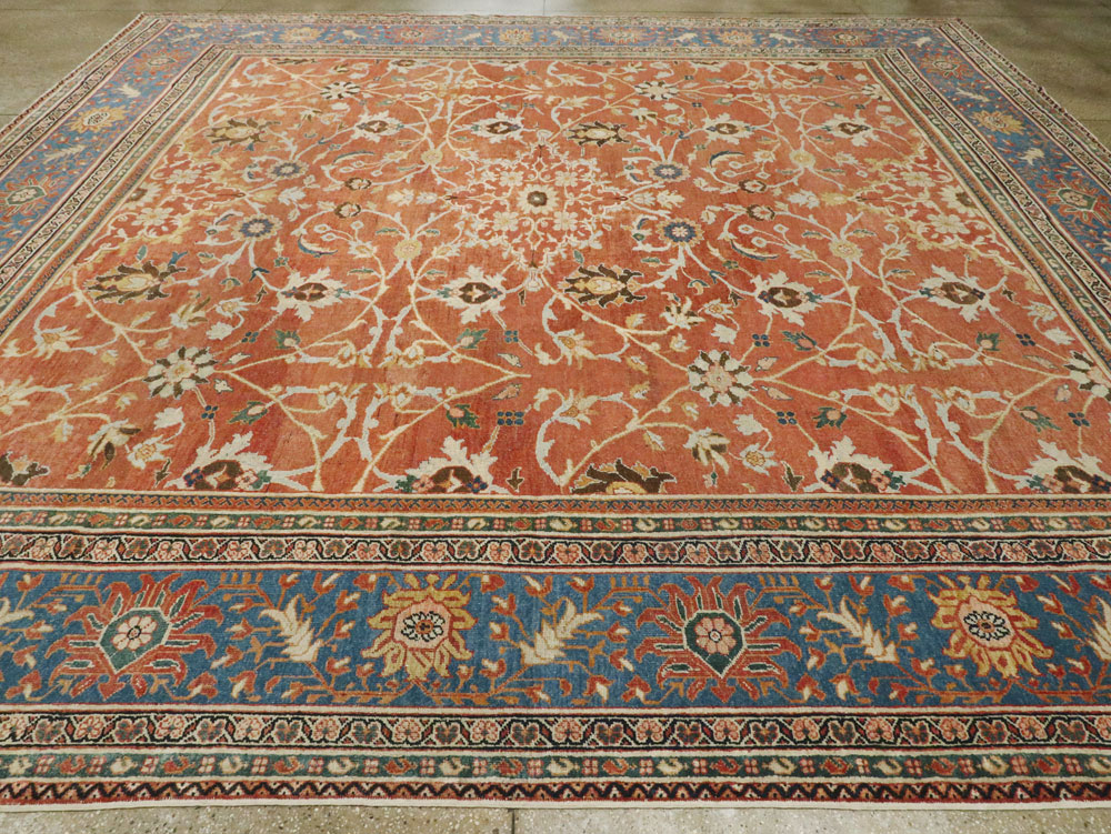 Antique Persian Mahal Large Square Carpet, No.26769 - Gsblank