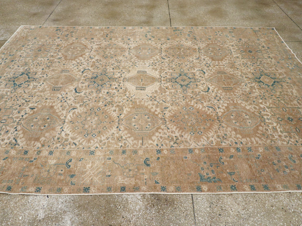 Vintage Persian Karajeh Small Room Size Carpet, No.26772 - Gsblank