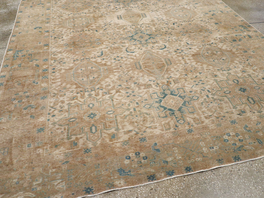 Vintage Persian Karajeh Small Room Size Carpet, No.26772 - Gsblank