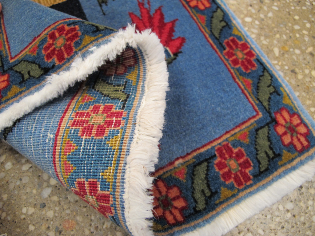 Vintage Persian Tabriz Pictorial Rug, No.26786 - Gsblank