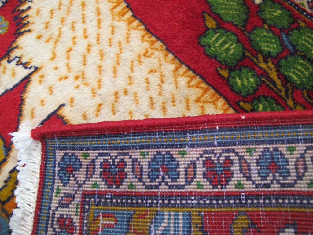 Vintage Persian Tabriz Pictorial Rug (Pair: 1 of 2), No.26788 - Gsblank