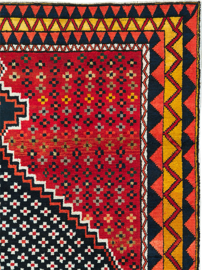Vintage Persian Gabbeh Rug, No.26797 - Gsblank