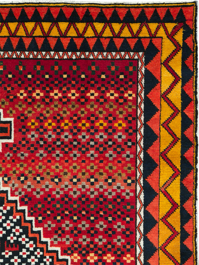 Vintage Persian Gabbeh Rug, No.26797 - Gsblank