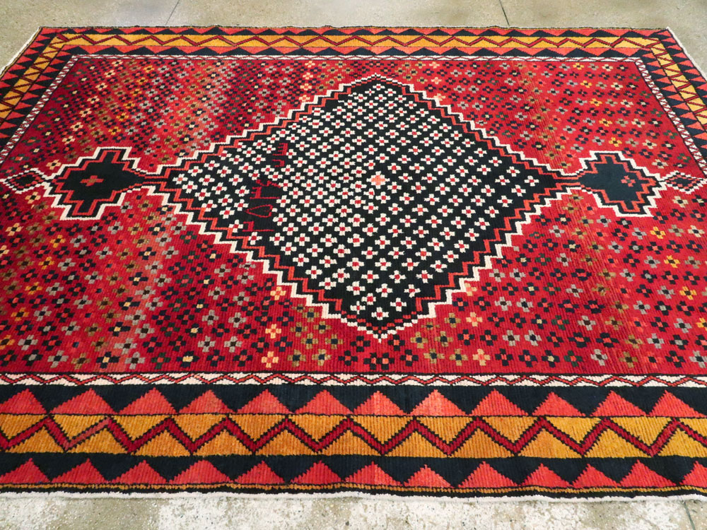 Vintage Persian Gabbeh Rug, No.26797 - Gsblank