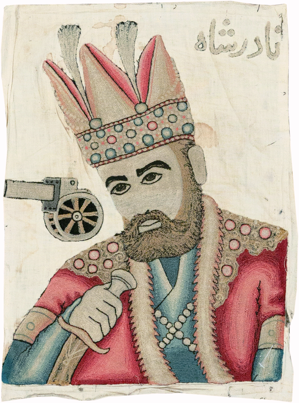 Vintage Persian Pictorial Textile , No.26809 - Gsblank