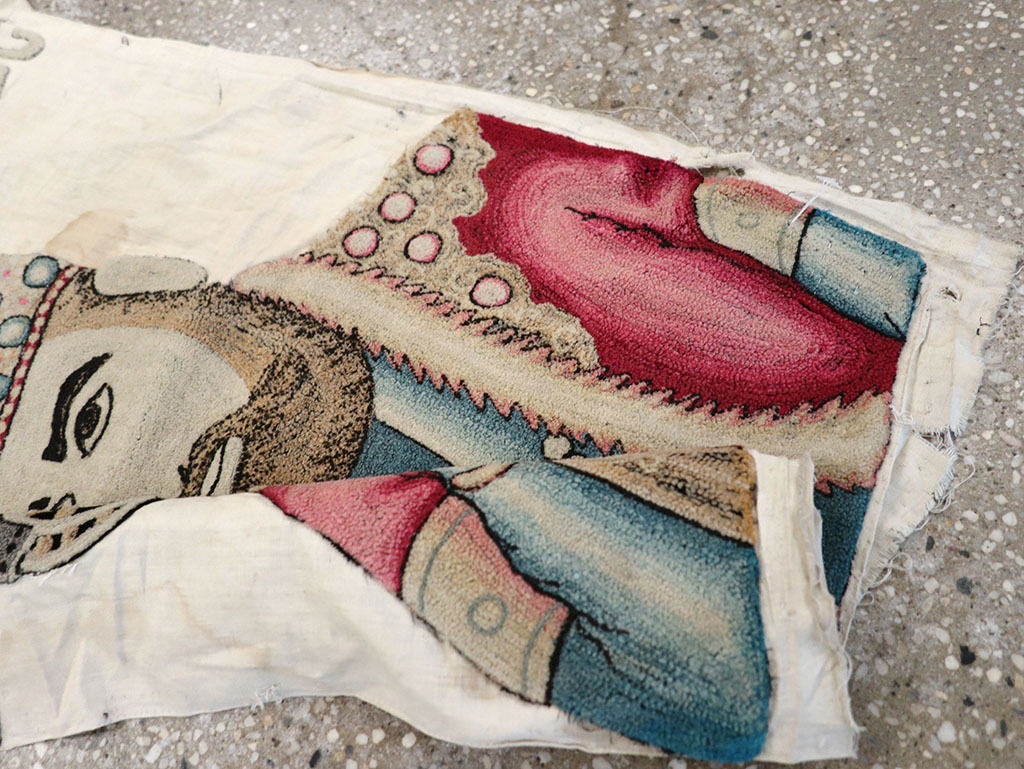 Vintage Persian Pictorial Textile , No.26809 - Gsblank