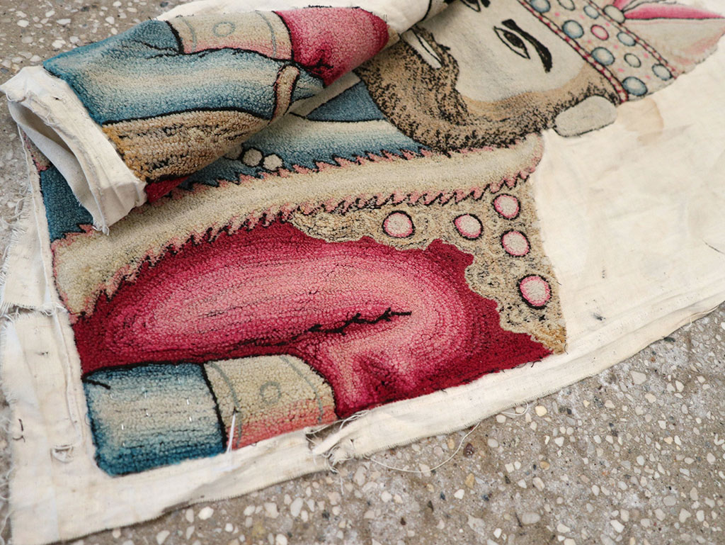 Vintage Persian Pictorial Textile , No.26809 - Gsblank