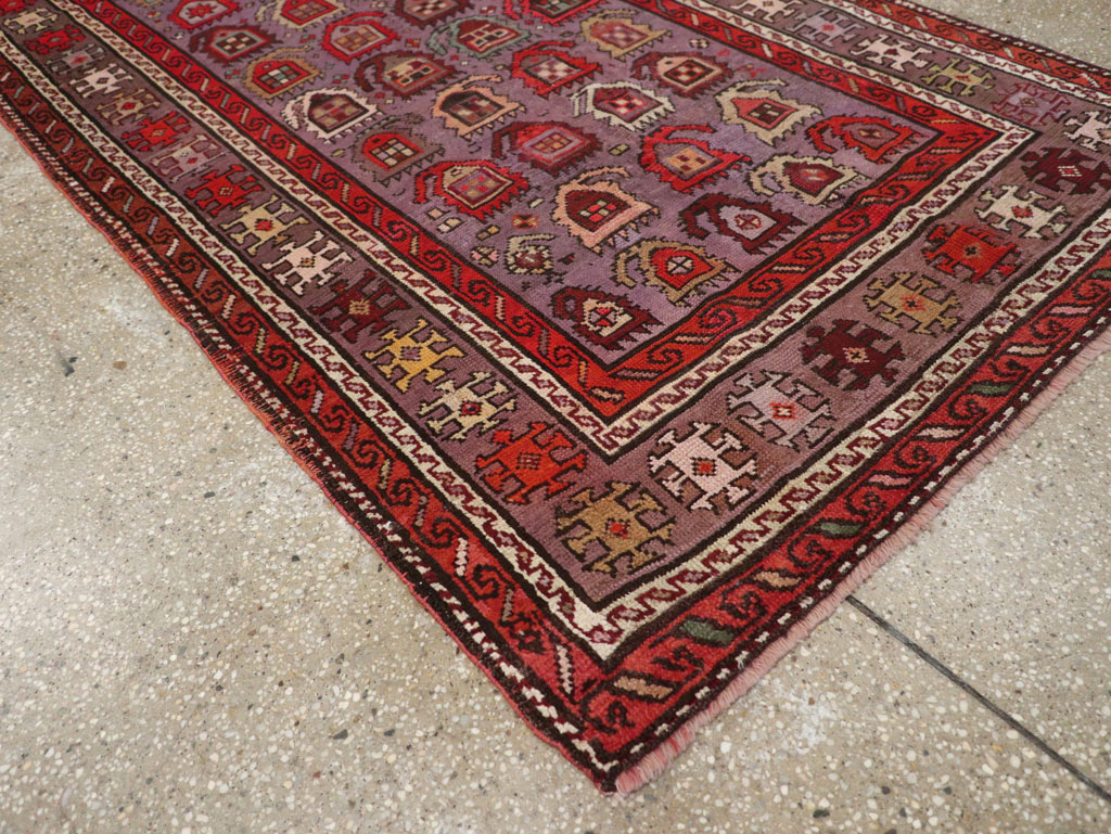 Antique Caucasian Accent Rug, No.26821 - Gsblank