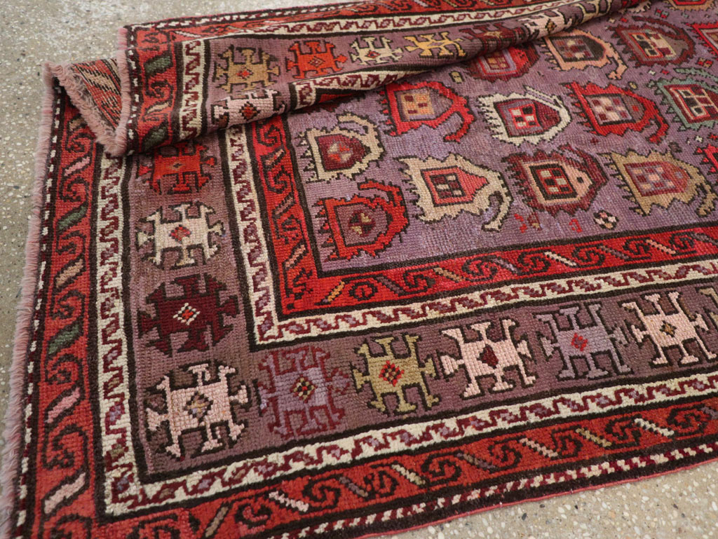 Antique Caucasian Accent Rug, No.26821 - Gsblank