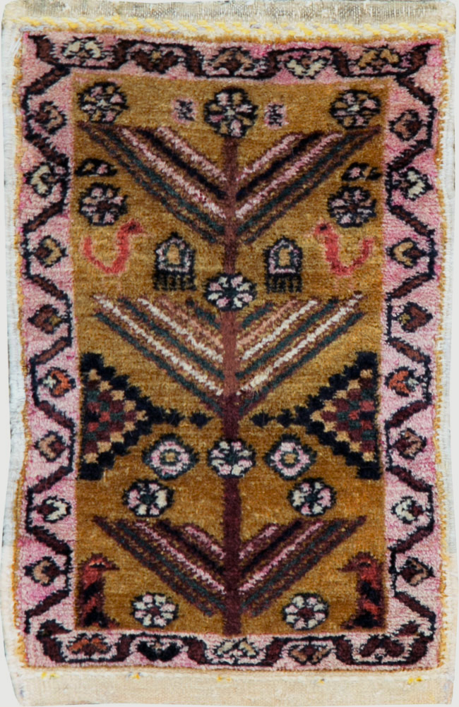 Vintage Persian Gabbeh Tribal Throw Rug, No.26825 - Gsblank