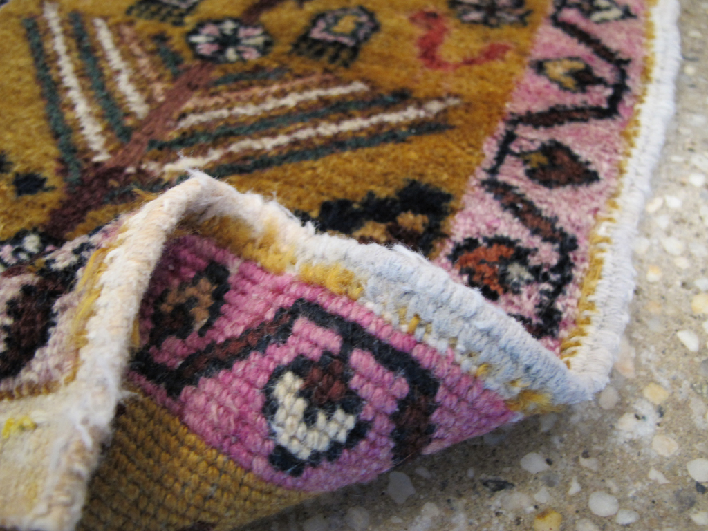Vintage Persian Gabbeh Tribal Throw Rug, No.26825 - Gsblank